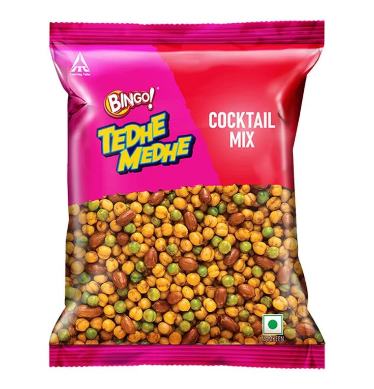 Bingo Tedhe Medhe Namkeens Cocktail Mix, Rs.5 | pack of 12